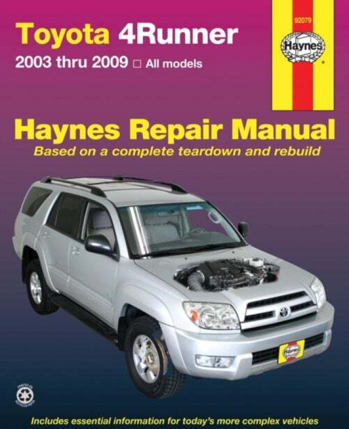 Toyota 4Runner 2003 To 2009 av Haynes Publishing