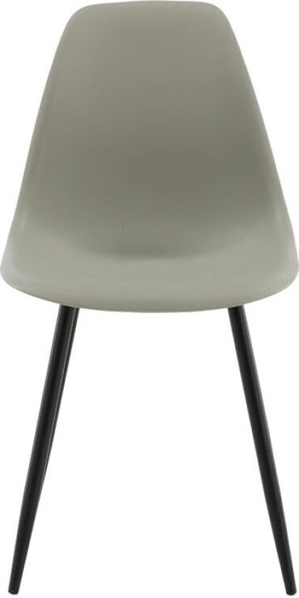 Polar spisestuestoler skallstol grå.