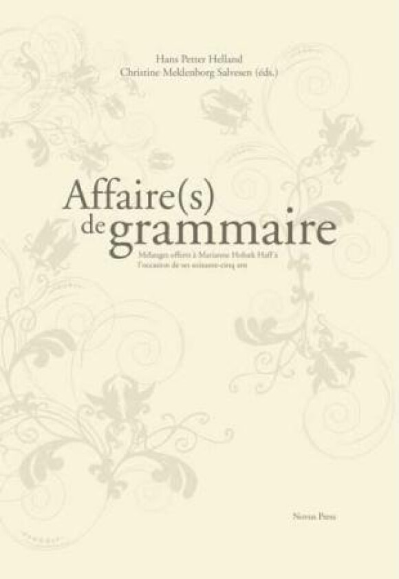 Affaire(s) de grammaire
