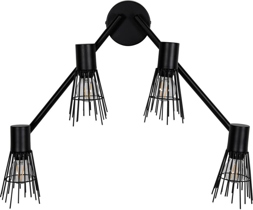 Pico belysning vegglampe 70x19x15cm stål svart.