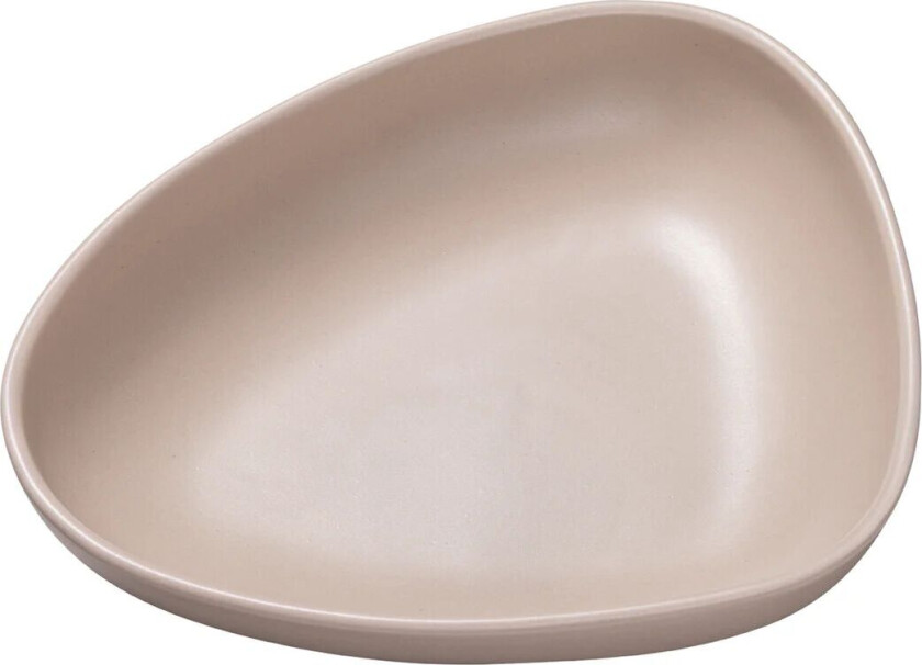 Lind DNA Curve Stoneware dyp tallerken 19x22 cm Sand