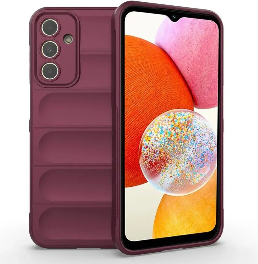 Samsung Galaxy A15 (5G) / A15 Fleksibelt Plastdeksel - Vinrød