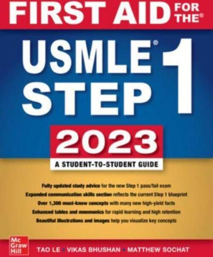 First Aid for the USMLE Step 1 2023 av Tao Le, Vikas Bhushan, Matthew Sochat, Connie Qiu, Anup Chalise, Panagiotis Kaparaliotis