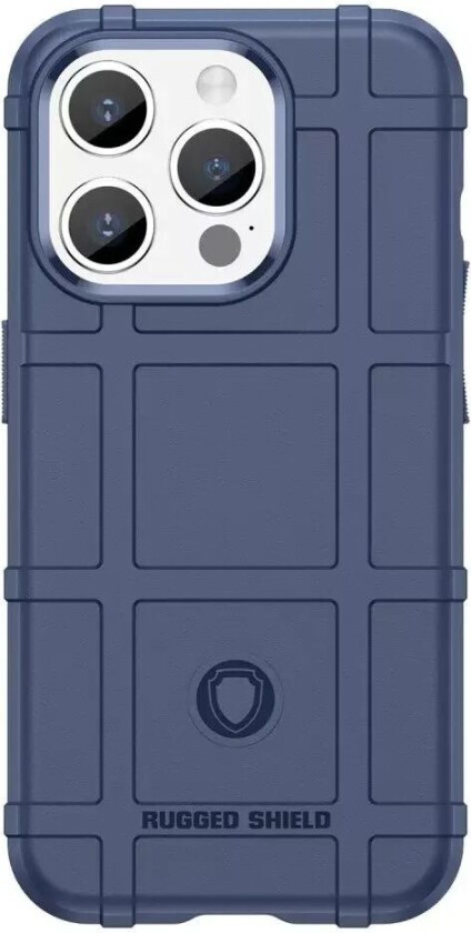iPhone 15 Pro Rugged Shield Series Håndverker Deksel - Mørke Blå