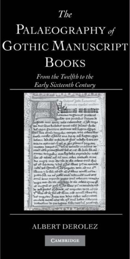 The Palaeography of Gothic Manuscript Books av Albert Derolez