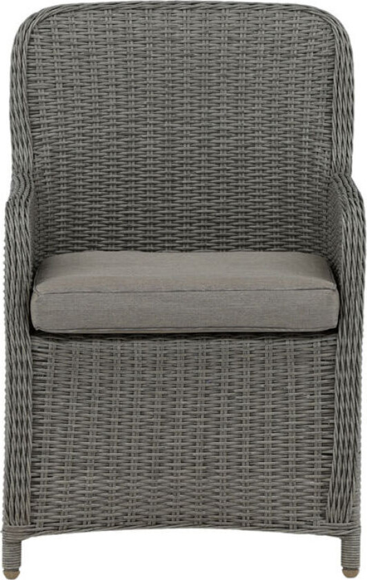 Bilde av Wembley hagestol med armlen inkl. pute grå.