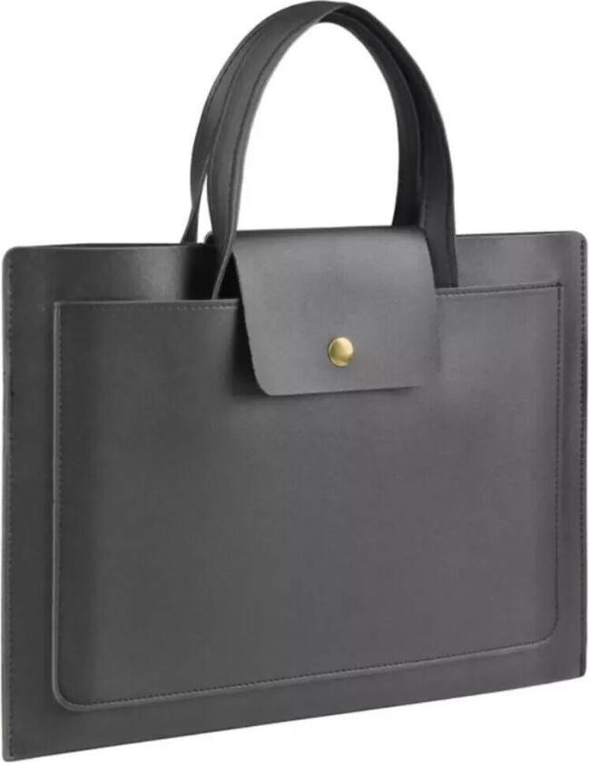 Macbook / Laptop 13-14" Veske Med 2 Rom (35 x 24 cm) - Svart