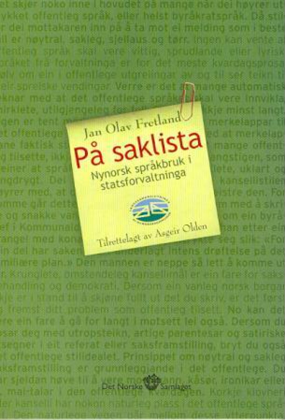 På saklista av Jan Olav Fretland