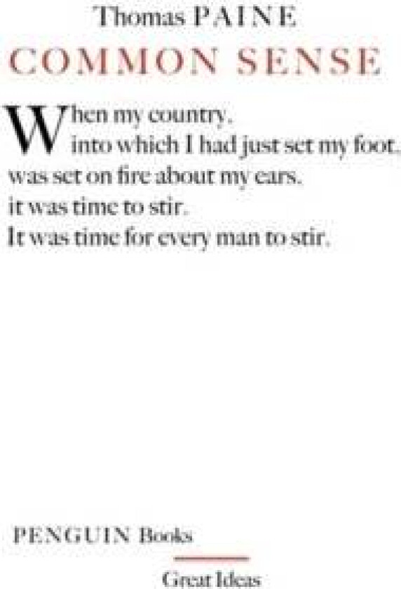 Common Sense av Thomas Paine