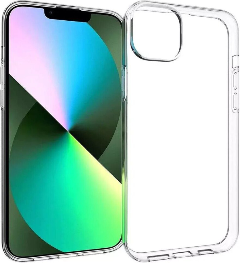 iPhone 14 Plus Ultra Thin Fleksibel Plast Deksel - Gjennomsiktig