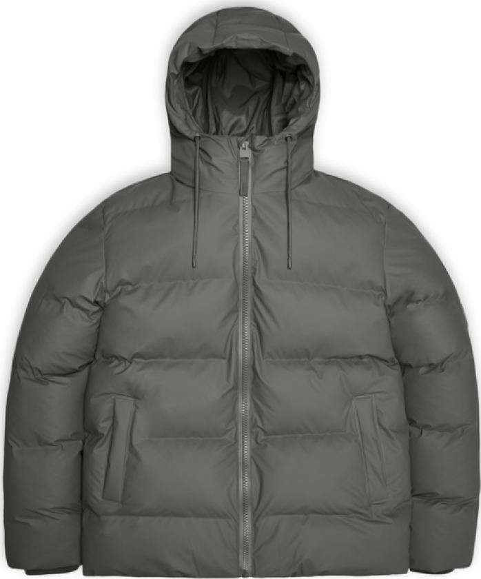 Rains Unisex Alta Puffer Jacket XS, Grey