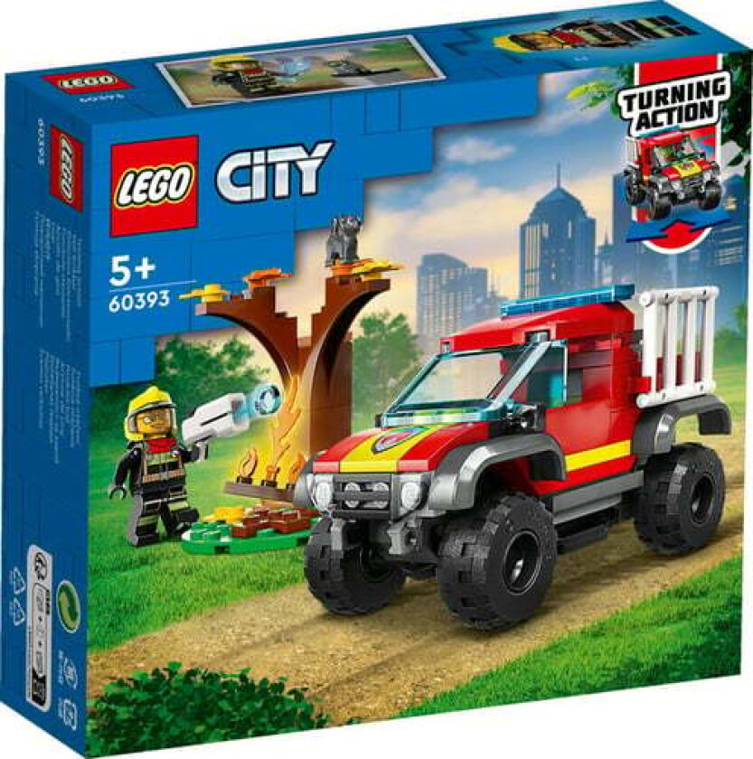 Lego Brannvesenets firehjulstrekker 60393