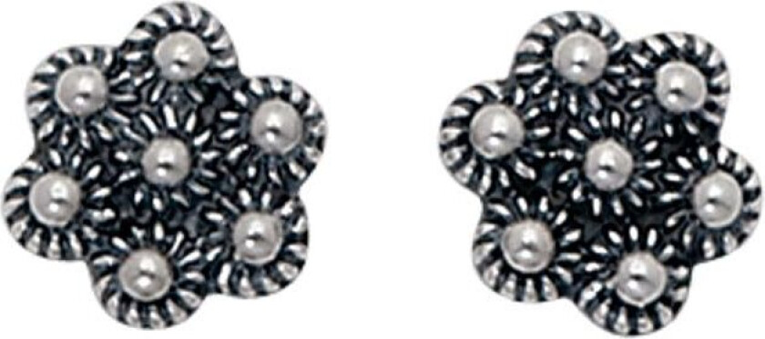 Øredobber Valdres i 830 oksidert sølv