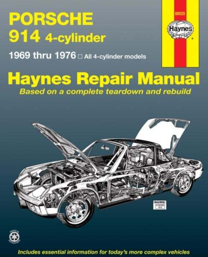 Porsche 914 4-cylinder (1969-1976) Haynes Repair Manual (USA) av Haynes Publishing