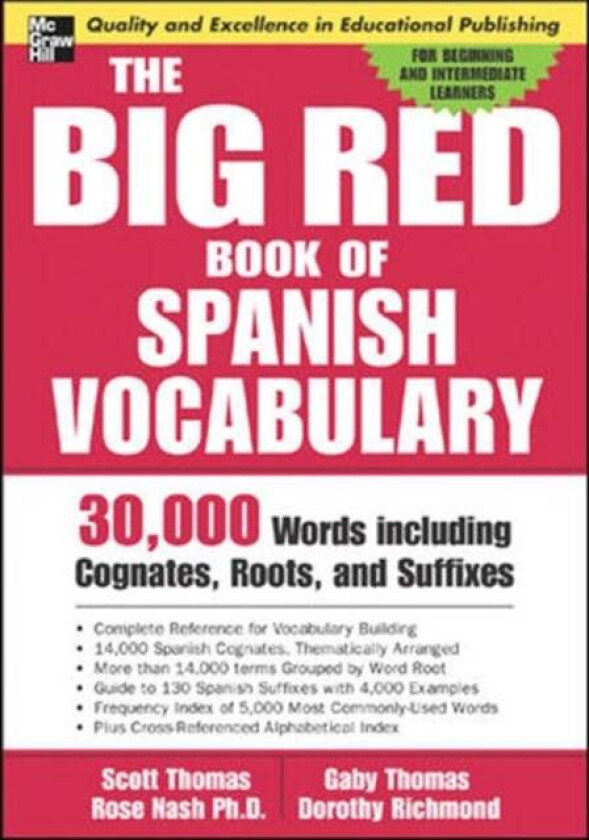 The Big Red Book of Spanish Vocabulary av Scott Thomas