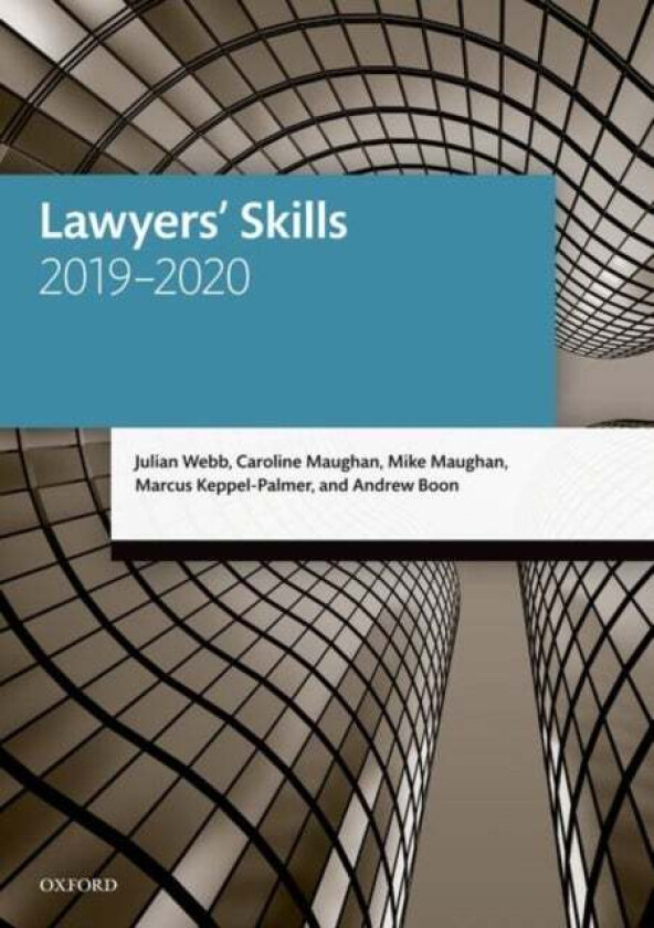 Lawyers' Skills av Julian (Professor of Law University of Melbourne) Webb, Caroline (Former Visiting Fellow University of the West of England) Ma