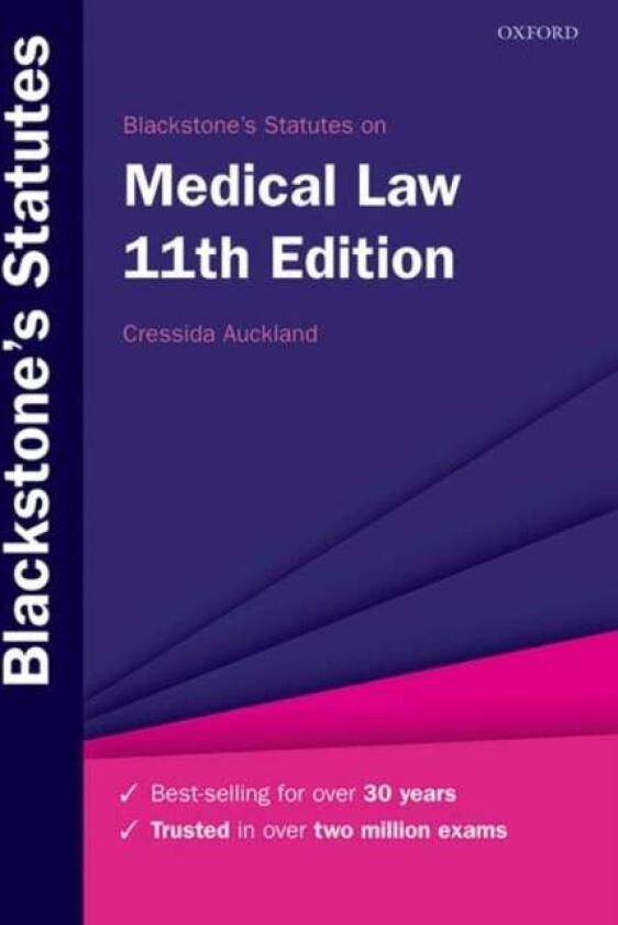 Blackstone's Statutes on Medical Law