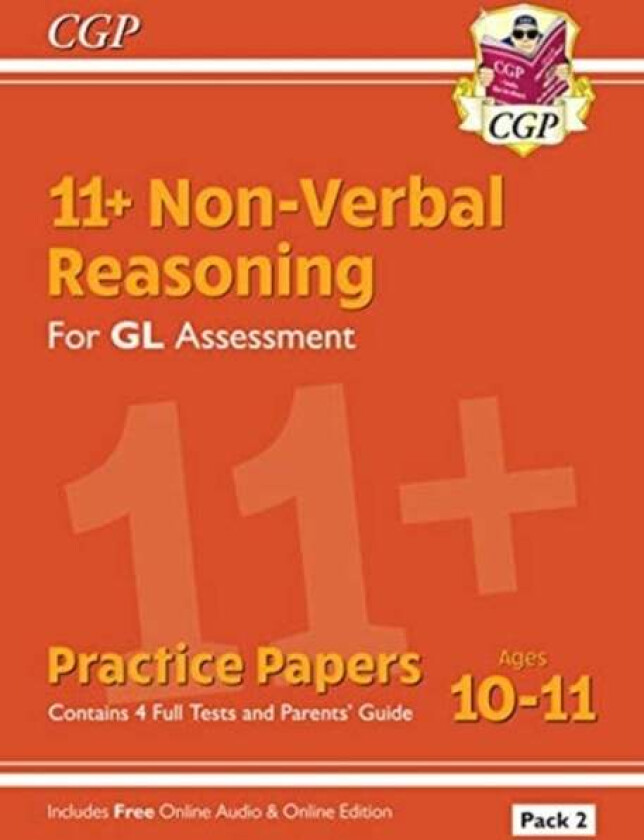11+ GL Non-Verbal Reasoning Practice Papers: Ages 10-11 Pack 2 (inc Parents' Guide & Online Ed) av CGP Books