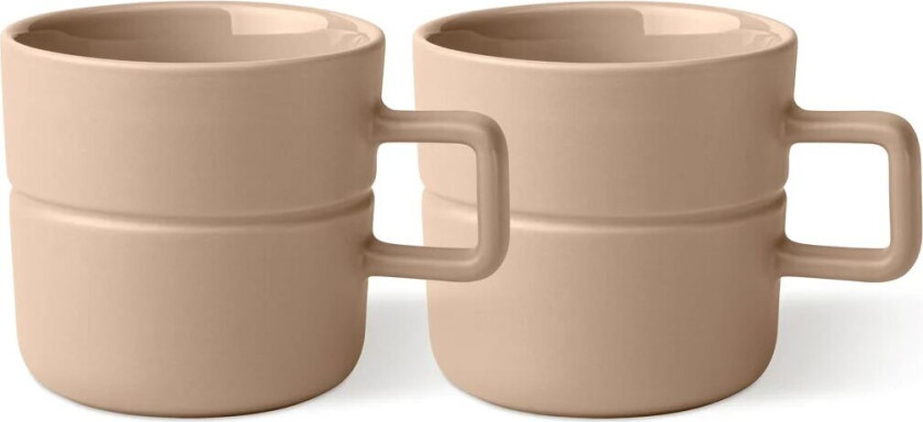 Lines kopp 30 cl 2-stk. Beige