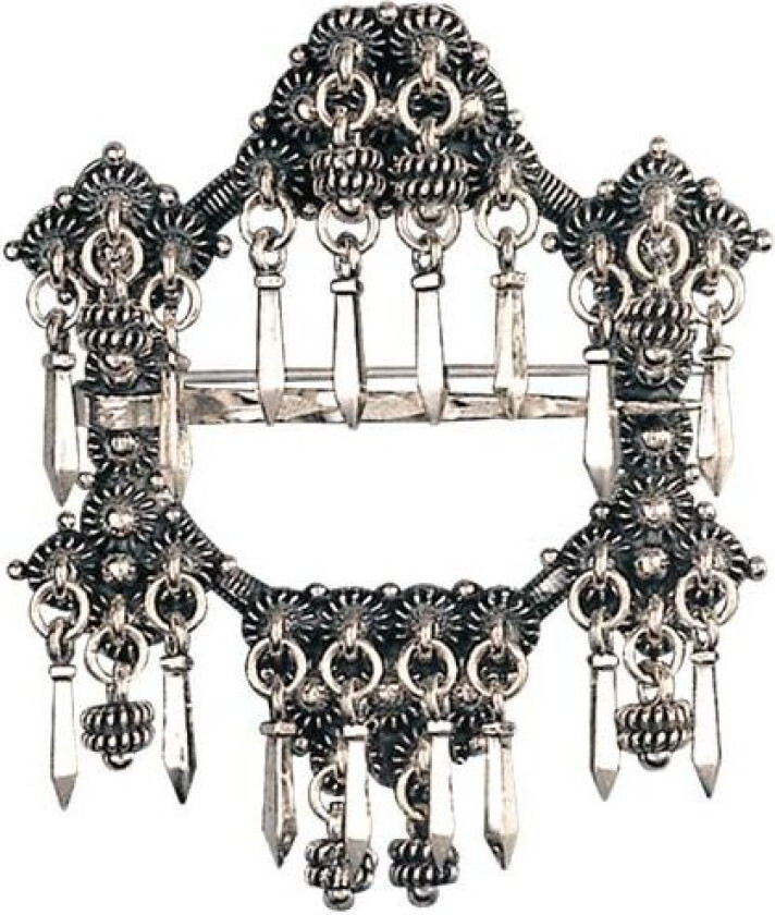 Halssølje Telemark i 830 oksidert sølv