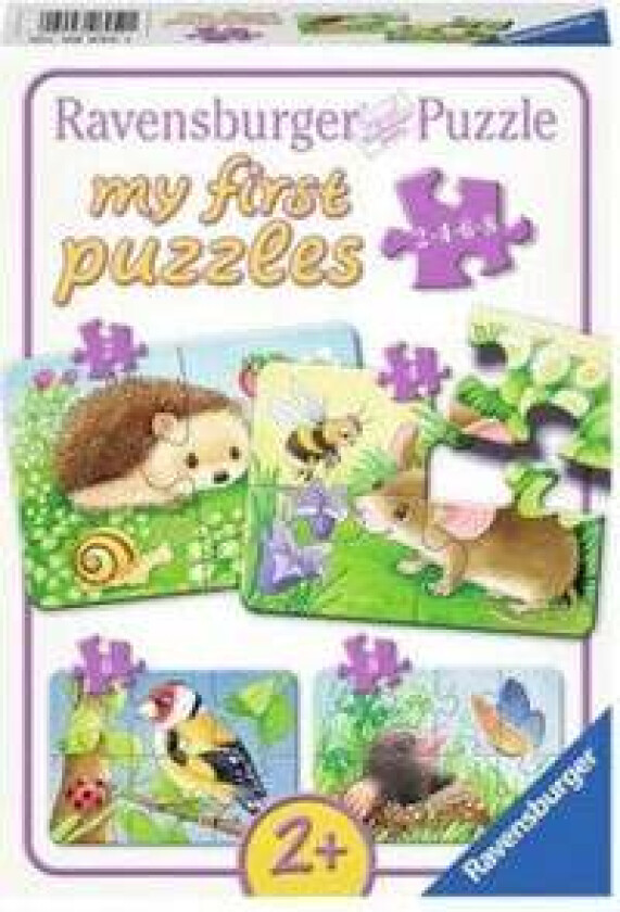 Puslespill 2,4,6,8 My First Puzzle Dyr i hagen Rav