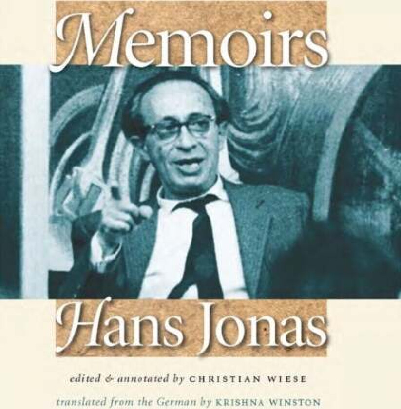 Memoirs - Hans Jonas av Hans Jonas, Christian Wiese, Krishna Winston