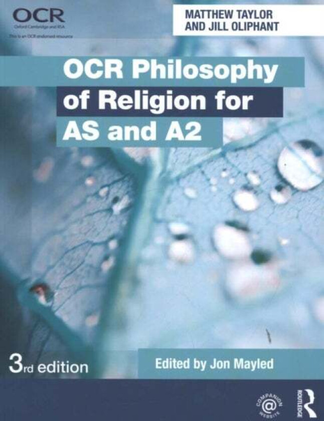 OCR Philosophy of Religion for AS and A2 av Jill (Angley School Kent UK) Oliphant, Matthew Taylor