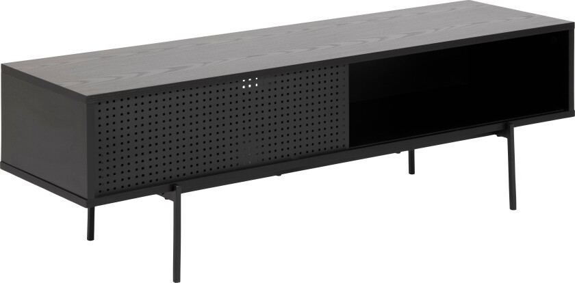 Angus TV-bord med 1 skyvedør svart.