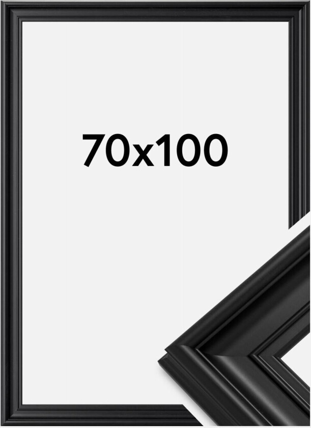 Ramme Mora Premium Akrylglass Svart 70x100 Cm