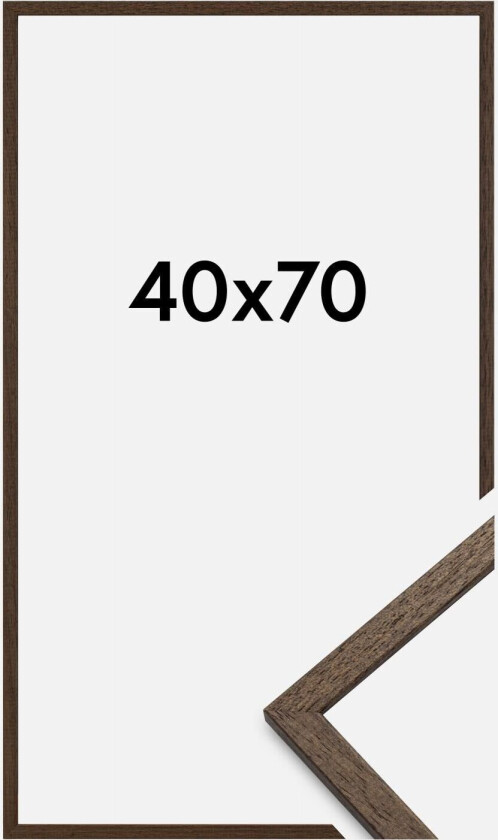 Ramme Edsbyn Akrylglass Valnøtt 40x70 Cm