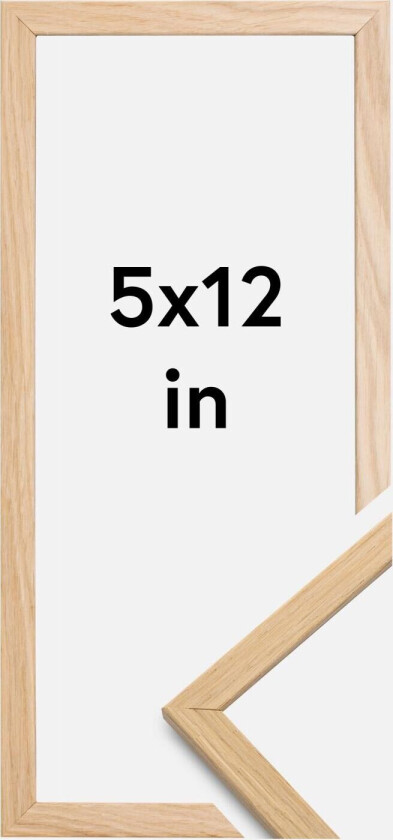 Ramme Edsbyn Akrylglass Eik 5x12 Inches (12,7x30,48 Cm)