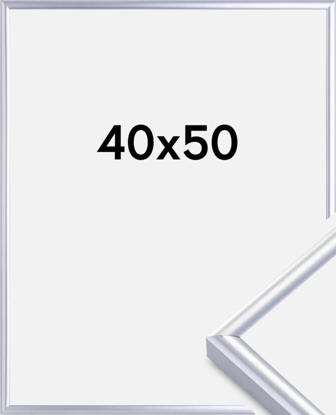 Ramme Victoria Akrylglass Sølv 40x50 Cm