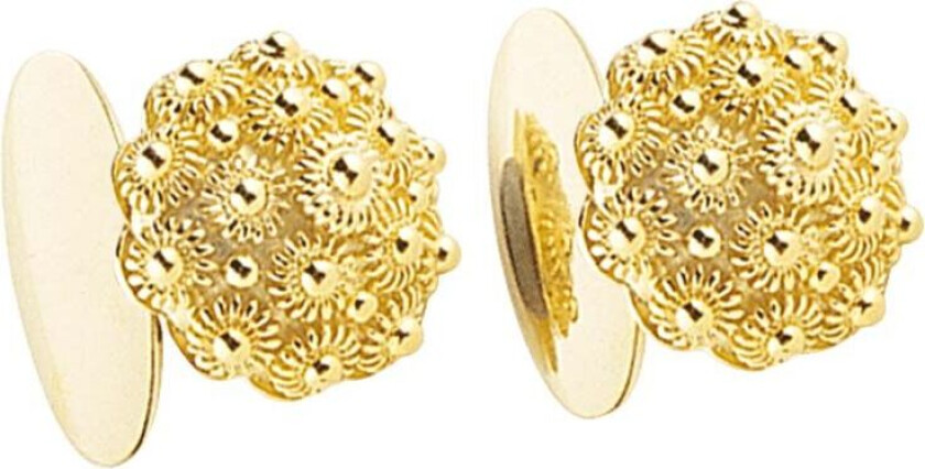 Mansjettknapper Fana i 830 forgylt sølv