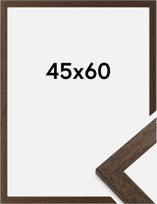Ramme Brown Wood Akrylglass 45x60 Cm