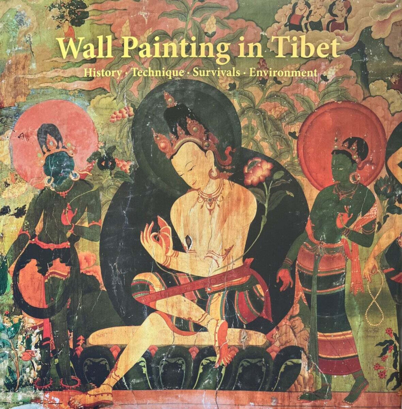 Wall painting in Tibet av Knud Larsen