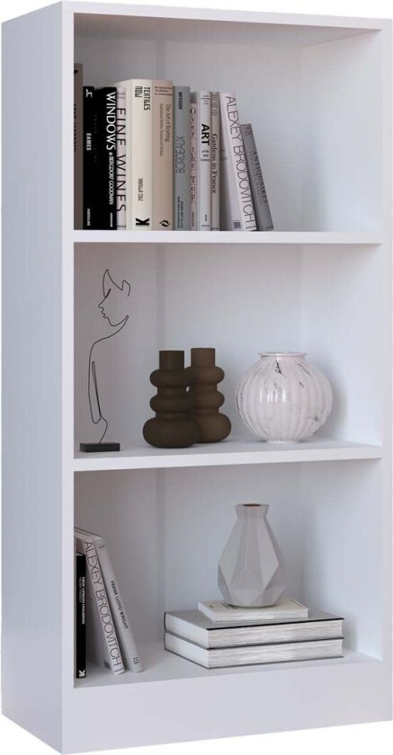 DilosM hylle 3 hyller hvit.