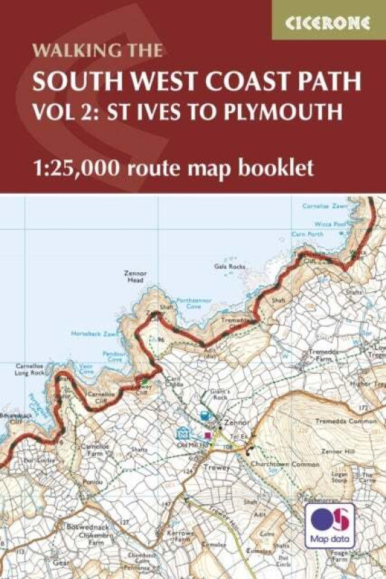 South West Coast Path Map Booklet - Vol 2: St Ives to Plymouth av Paddy Dillon