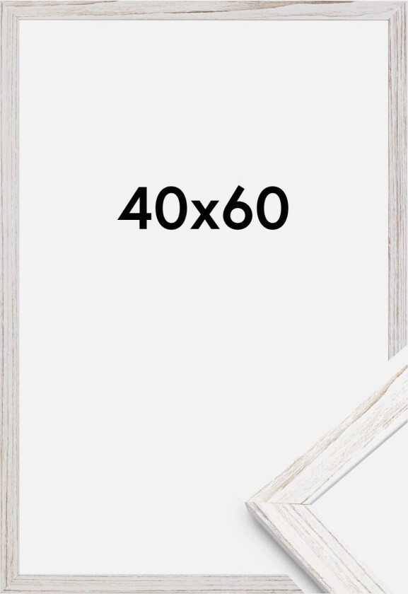 Ramme Stilren Akrylglass Vintage White 40x60 Cm