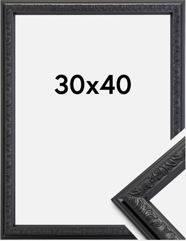 Ramme Nostalgia Svart 30x40 Cm