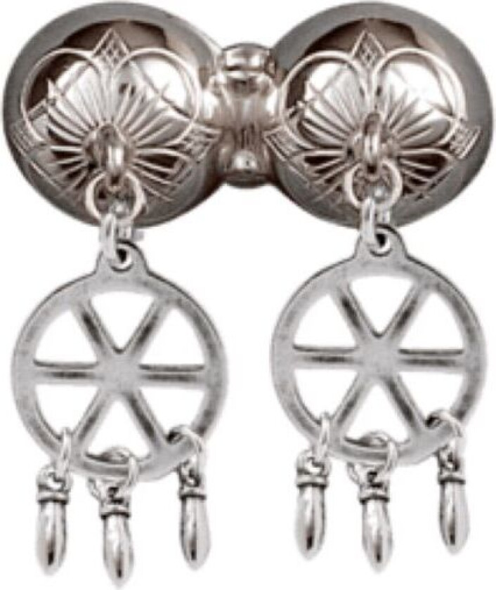 Halsknapp Østerdalen i 830 oksidert sølv