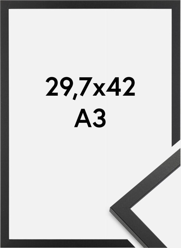 Ramme Trendy Akrylglass Svart 29,7x42 Cm (A3)