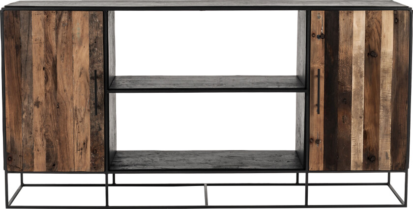 Rustika skjenk med 2 dørerr, rustikt båttre & svart.