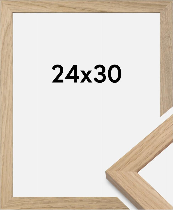 Ramme Oak Wood Akrylglass 24x30 Cm