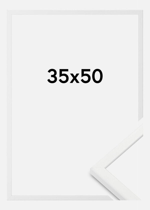 Ramme Kaspar Akrylglass Hvit 35x50 Cm