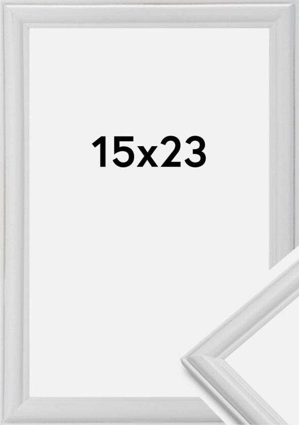 Ramme Line Hvit 15x23 Cm