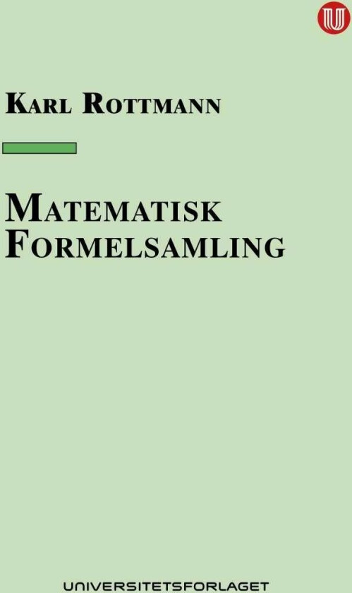 Matematisk formelsamling av Karl Rottmann