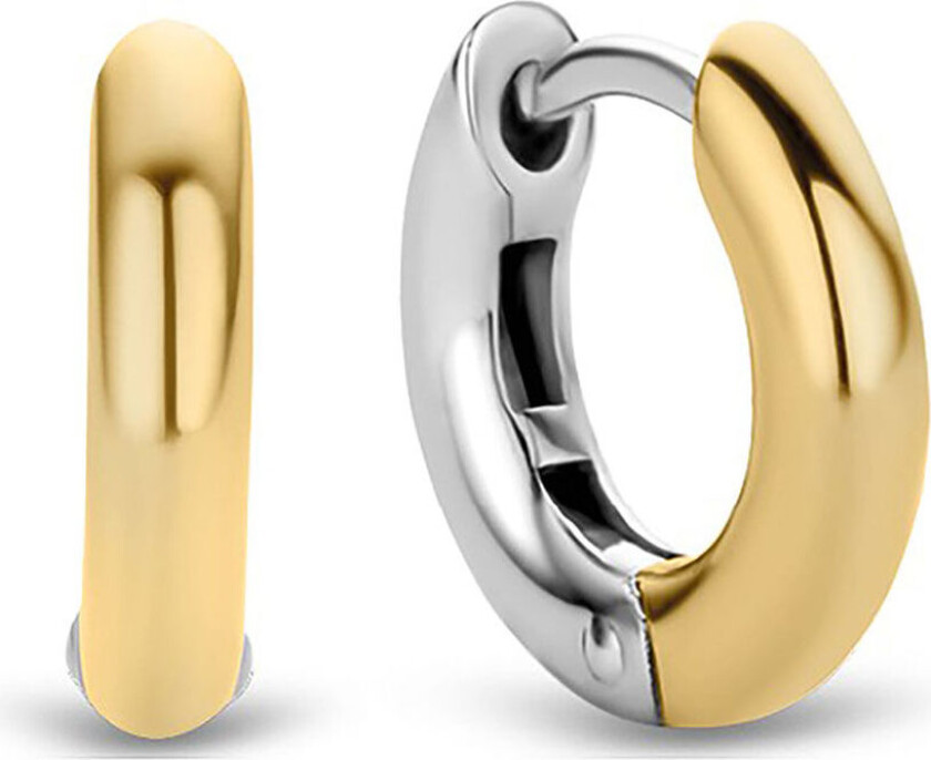 , Tofarget øreringer i forgylt 925 sølv