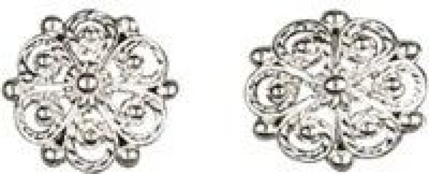 Øredobber i 830 hvitt sølv