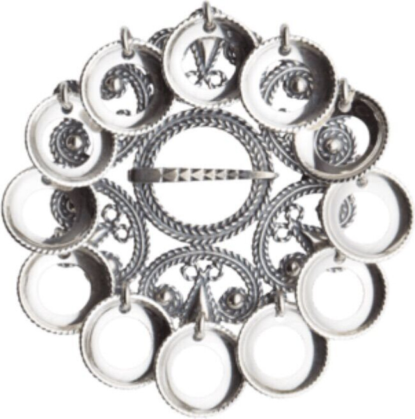 Sølje Landingsdrakt i 830 oksidert sølv