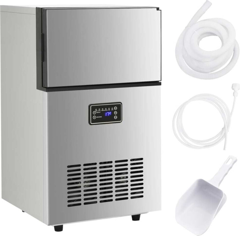 Bilde av Isbitmaskin 45 kg/24 t sølv